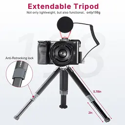 Штатив Ulanzi MT-22 Metal Mini Tripod (MT-22 2315) Чорний - мініатюра 2