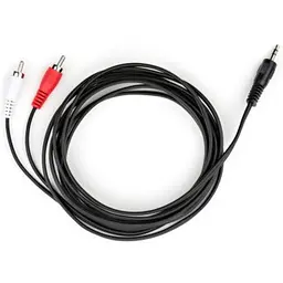 Кабель мультимедійний 3.5mm M to 2xRCA M 3.0m Vinga (VCPDCJ35MRCA23BK)