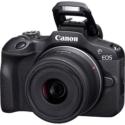 Бездзеркальний фотоапарат Canon EOS R100 Kit RF-S 18-45mm F/4.5-6.3 IS STM (6052C034) UA [92193] - мініатюра 2