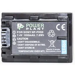 Акумулятор до фото/відео PowerPlant Sony NP-FH50 (DV00DV1208) - мініатюра 2