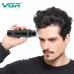 Тример для волосся VGR V-937, з LED дисплеєм, USB зарядкою та 3 насадками - мініатюра 9