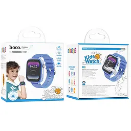 Дитячий cмарт-годинник Hoco Y101 4G with call function Blue - мініатюра 5