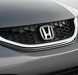 Емблема Honda Хром 65х79 мм (на двосторонньому скотчі) 17853 - мініатюра 2