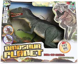 Інтерактивний динозавр Dinosaur Planet RC на пульті керування зі світлом і звуком - мініатюра 2