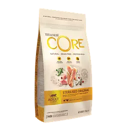 Сухий корм для стерилізованих котів Wellness CORE Sterilised Original з куркою та індичкою, 1,75 кг