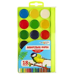 Набір дитячої акварелі Craft & Joy 18 кол. без пензлика пластик Гамма’UA (4820072539897)