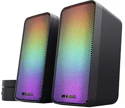 Комп'ютерні колонки Trust GXT 611 WEZZ, USB/AUX, RGB/Knob, Чорний - мініатюра 3