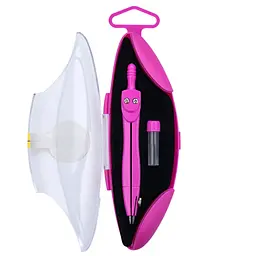 Циркуль ZiBi NEON START, у тв. футляр, зап.грифель, рожевий, KIDS Line (ZB.5323NS-10) - мініатюра 2