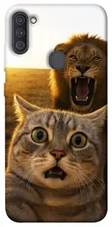 Чохол Demsky Shocked cat and lion для Samsung Galaxy A11