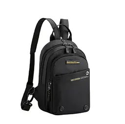 Місткий текстильний чорний рюкзак Confident AT08-6800A - мініатюра 3