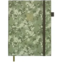 Щоденник датований Buromax Military 2026 A5 штучна шкіра хакі (BM.21134-59)