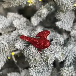 Ялинкова іграшка MIS LT Пташка 8х6х4 см червоний - мініатюра 2