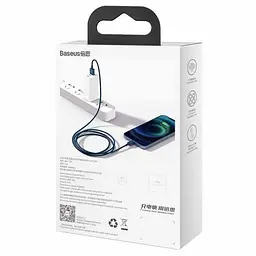 Кабель Baseus Superior Series Fast Charging Cable USB to Lightning 2.4A 1m CALYS-A03 Blue - мініатюра 2