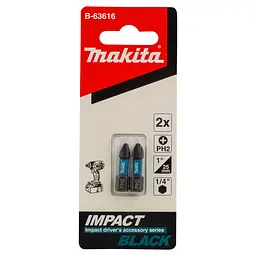 Біти торсіонні PH2 25 мм Makita Impact Black B-63616 (2 шт)