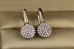 Сережки Xuping Jewelry новий всесвіт 2.4 см сріблясті