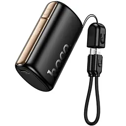 Портативне ЗП Power Bank Q50 Victory PD20W з кабелем 10000 mAh Black Hoco teh0029389
