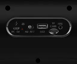 Портативная Bluetooth колонка бумбокс REAL-EL X713 Black - мініатюра 8