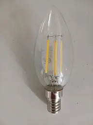 Лампочка LED SIRIUSSTAR filament clear 4202 8W (C37-4200K-E14) - мініатюра 2
