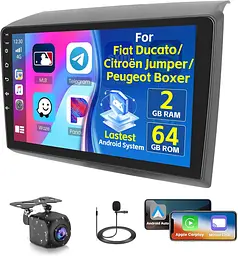 Android 15 магнітола для Fiat Ducato, Boxer, Jumper