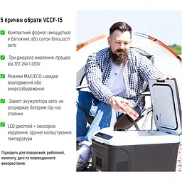 Холодильник Vitol компресорний 15 л (VCCF-15) - мініатюра 11