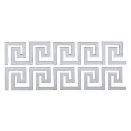 Дзеркальний декор Wall Sticker SW-00002506 акриловий самоклеючий 10 шт. срібло