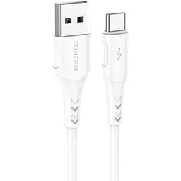 Кабель Foneng X81 1M Cable USB - USB Type-C (M/M), 2.1 A, 1 м, White (X81-CA-TC)