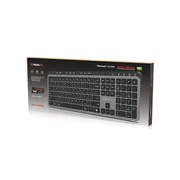 Клавіатура REAL-EL RK-737W Wireless/Bluetooth Black/Grey (EL123100060) - мініатюра 12