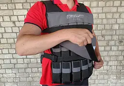 Жилет обтяжувач EasyFit Armor 18 кг набірний з кроком 0,5 кг (EF-WTV-180) - мініатюра 7