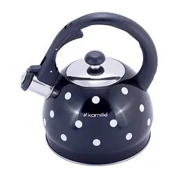 Чайник із свистком Kamille KM-1070BL 2 л Black - мініатюра 7
