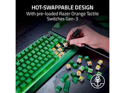 Клавіатура Razer BlackWidow V4 75% Phantom Green Edition (RZ03-05003300-R3M1) - мініатюра 12