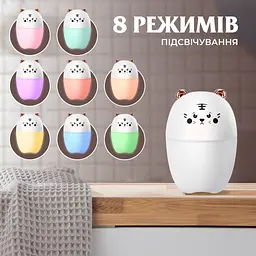 Зволожувач повітря для дитячої кімнати Ведмедик 220 мл, білий Happy Life HPBH17201W - мініатюра 7