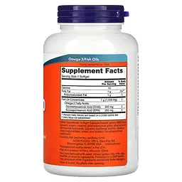 NOW Риб'ячий жир подвійної концентрації DHA-500 - 180 софтгель Now Foods - мініатюра 2