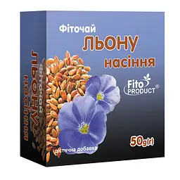 Фіточай "Льону насіння" 50 г, дієтична добавка