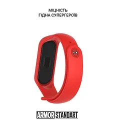 Ремінець ArmorStandart Superhero Edition для Xiaomi Mi Band 4/3 Spider Man Red (ARM55063) - мініатюра 3