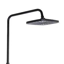 Душова система універсальна Qtap Gemini на три споживача (з виливом) QTGEM111BLM45686 Black matt, Чорний матовий - мініатюра 5