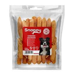 Ласощі для собак SNAPPY DOG SNACKS SAUSAGES Сосиски з курки, 500 г - мініатюра 3