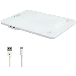 Ваги кухонні Adler AD 3177 white електронні/10кг/г; мл, унція/ USB type C/ автовимкнення/ скло - мініатюра 3