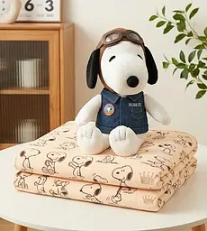 М'яка іграшка з пледом Песик 21553 45 см 100х170+-5 см