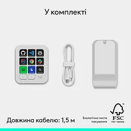 Контролер LOGITECH MX Keypad Pale Grey - мініатюра 2