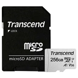 Карта пам'яті Transcend 256GB microSDXC UHS-I/U3 Class 10 300S A1 (TS256GUSD300S-A)