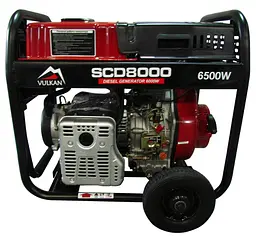 Генератор дизельний Vulkan 6.5 кВт SCD8000 - мініатюра 4