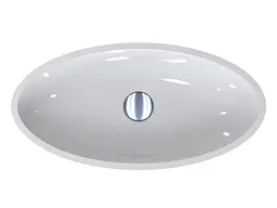 Умивальник Miraggio NICE (0000222) Miramarble, Глянцевий, Накладний, Білий - мініатюра 4