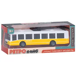 Іграшковий інерційний тролейбус 6336(Yellow) гумові колеса, 17 см - мініатюра 6