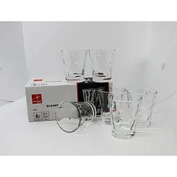 Набір склянок Bormioli Rocco Diamond 80 мл 6 шт. (350238BAZ121990/6) - мініатюра 2