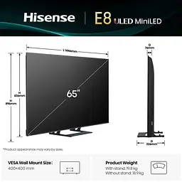 Телевізор Hisense 65E8Q - мініатюра 2