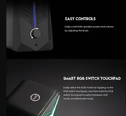 Комп'ютерні колонки Fantech GS 301 TRIFECTA Bluetooth Black - мініатюра 6