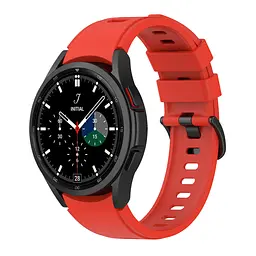 Ремінець для Samsung Galaxy Watch 4 Classic 42mm - червоний ширина кріплення 20мм силікон Watchbands RiccoOne (W29-1WB62202667) - мініатюра 2