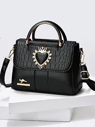 Сумка жіноча Соломія Italian Bags Чорний 23х11х17 см (id_1371) - мініатюра 3