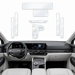 Набір Плівок захисних для салону Kia Sportage (NQ5) 2025- Restyling (Понелі Кансолі Дисплея Двері Ручки) на всі 8 Секції
