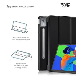 Чохол-книжка на планшет Lenovo Idea Tab Pro TB373FU, Smart Case, black, підставка для планшета 12.7 , шкіряний, мікрофібра, на магніті, ArmorStandart (ARM83482) - мініатюра 4